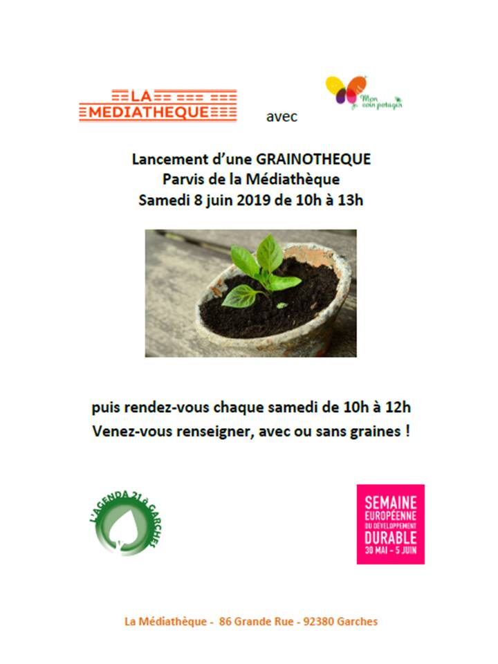 LANCEMENT DE LA GRAINOTHÈQUE DE GARCHES